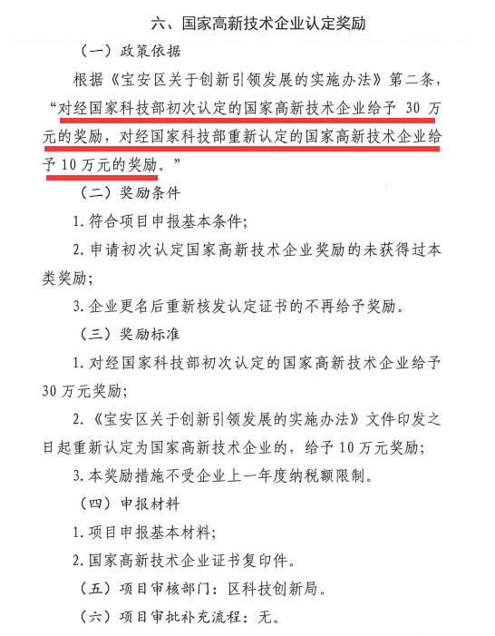 一文盡知寶安區(qū)國(guó)家高新技術(shù)企業(yè)認(rèn)定補(bǔ)貼獎(jiǎng)勵(lì)條件、標(biāo)準(zhǔn)、材料