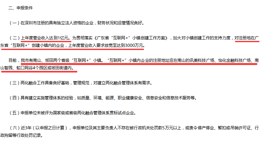 這5個(gè)地區(qū)的企業(yè)不滿1億要求也可以申請(qǐng)兩化融合貫標(biāo)試點(diǎn)！